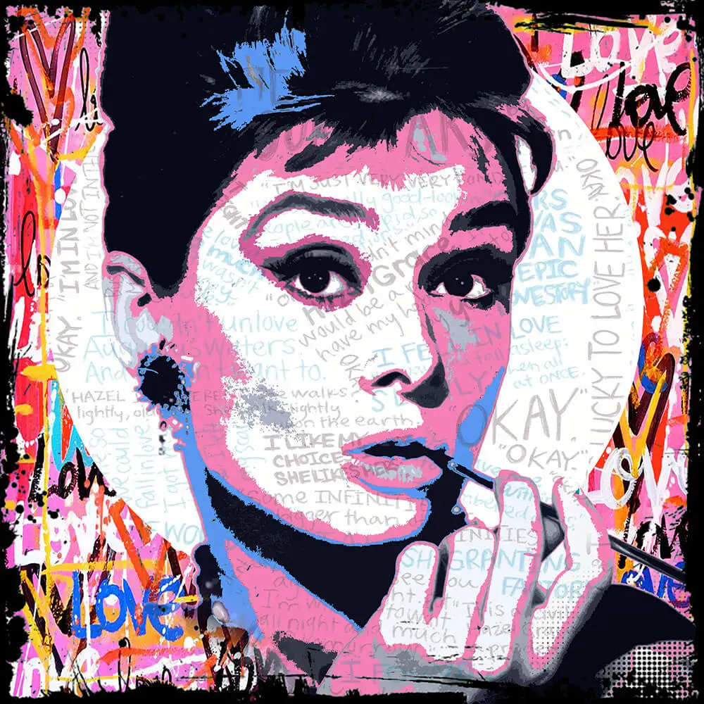 Mrs. Hepburn - Pop Art by Micha Baker | Amersfoort Art Gallery