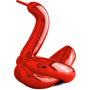 balloon swan red