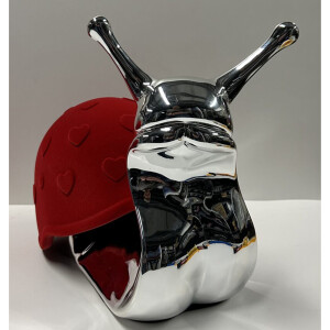 Love Snail Red / Silver