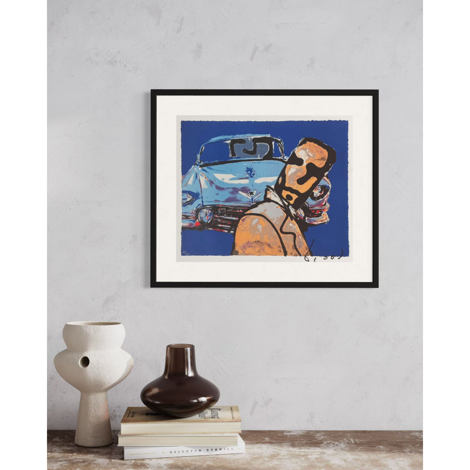 cadillac walk silkscreen herman brood
