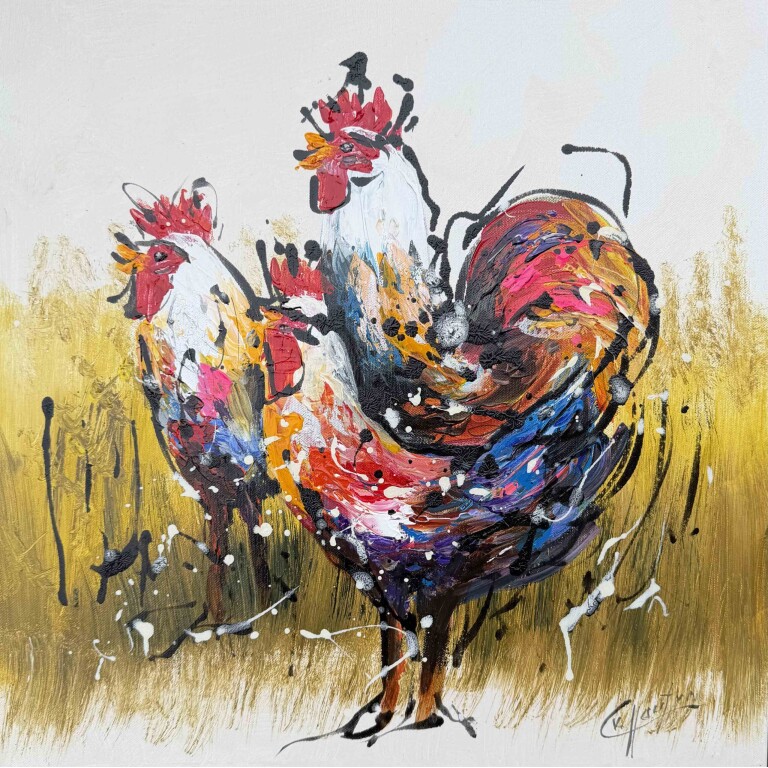 painting chicken caspar van houten