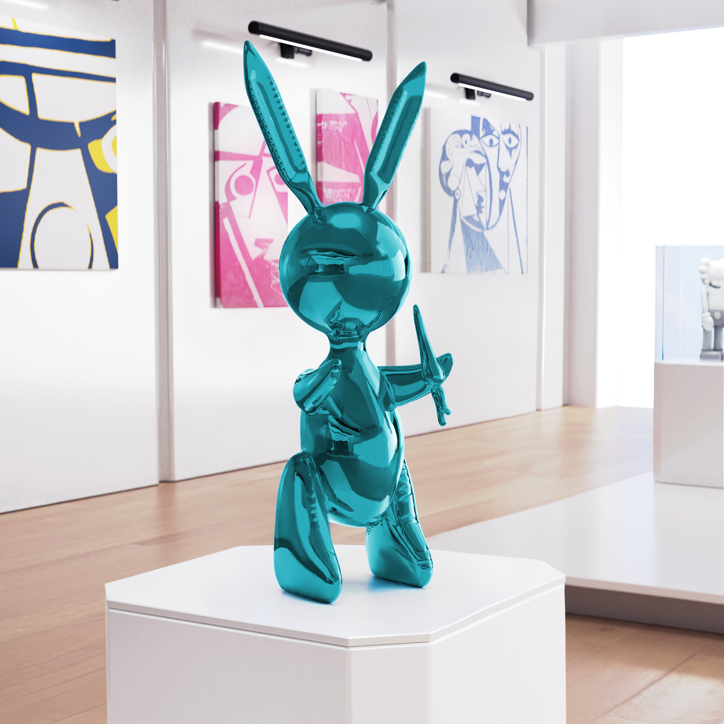 Balloon Rabbit XL Mint Blue EDITED