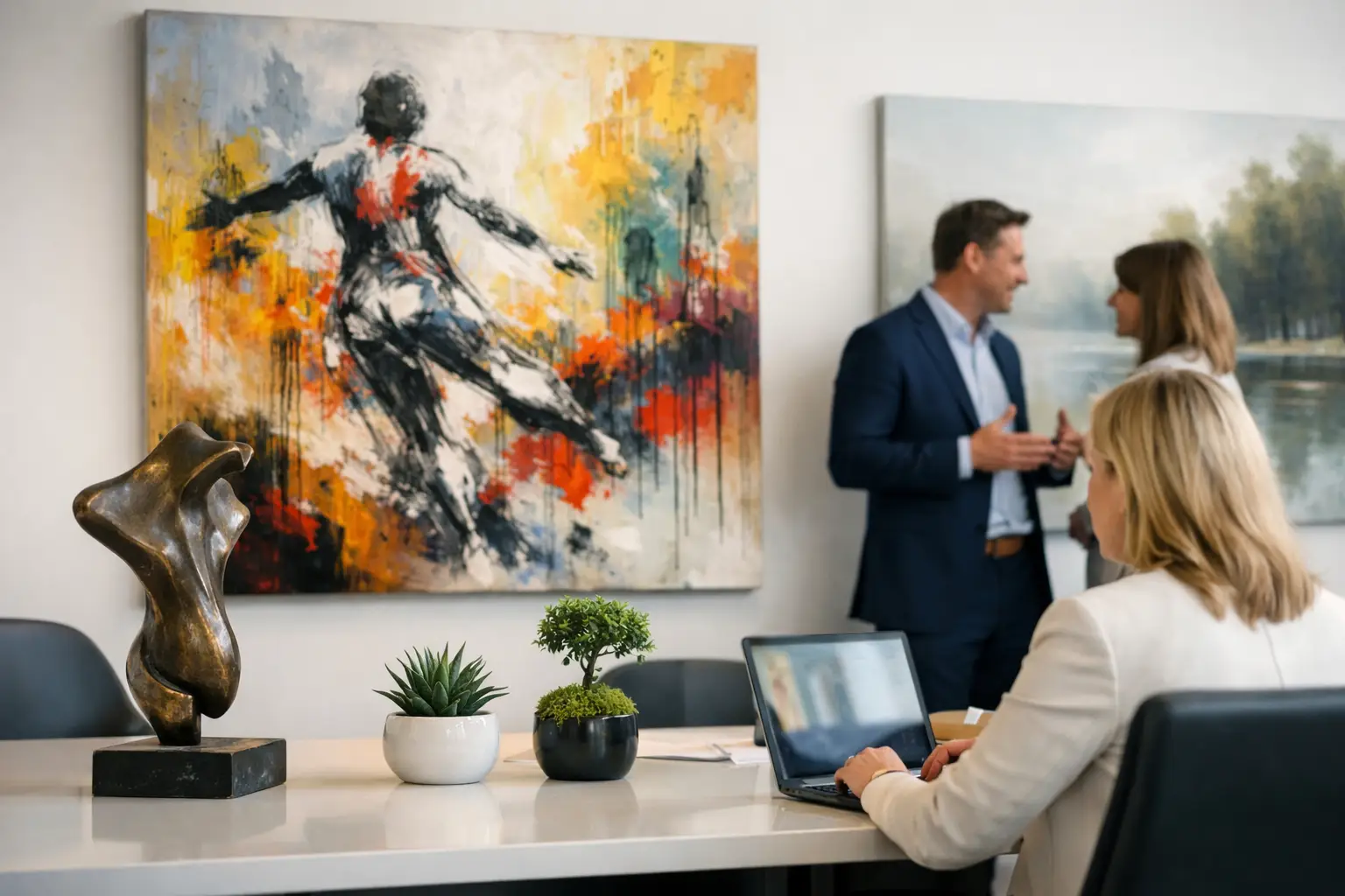 Kunstwerk huren voor kantoorinrichting